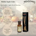 thumbnail image 2 of McCall’s Candles | Mulled Apple Cider | Reed Diffuser Gift Set | USA-Poured Fragrance Oil | Vintage Reed Garden with Amber Glass Bottle | Apple cider with nutmeg, clove, orange, and cinnamon., 2 of 4