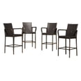 thumbnail image 1 of Christopher Knight Home Delfina Barstool Set, 4-Pcs Set, Multibrown, 1 of 4