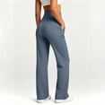 thumbnail image 5 of CQONEPT Leggings for Women High Stretch Wide Leg Yoga Pants Trendy Soft Comfy High Waisted Casual Fall Fashion Pants with Pockets, 5 of 7
