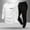 White, variant on Men's 2-Piece Sport Tracksuit - Round Neck Long Sleeve Top & Drawstring Ankle Pants Loose Fit Casual Sports Set with Pockets Daily Outfit