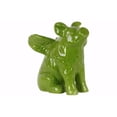 thumbnail image 2 of Winged Pig Figurine Gloss Finish Green, 2 of 2
