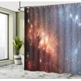 thumbnail image 4 of Ambesonne Nebula Shower Curtain, Astronomy Cosmos Space, 69"Wx84"L, Burnt Orange Blue, 4 of 4