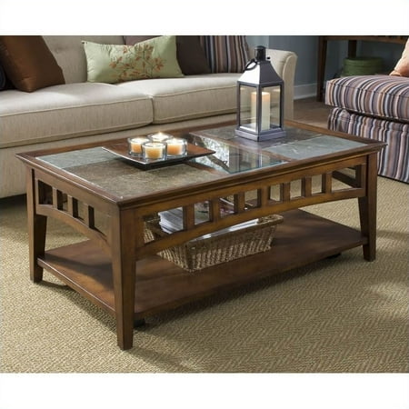 Riverside Andorra Rectangular Coffee Table in Eden Burnished Cherry