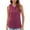 Red, variant on Tank Top for Women Sleeveless Top Women's Kink Solid Color Pullover Sleeveless Casual Fashion Pink XL