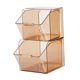 thumbnail image 5 of Caja de almacenamiento Macarena Soporte para Cápsulas de café Contenedor de almacenamiento de paquetes de azúcar Transparente Organizador de bolsas Marrón claro Estante de soporte de almacenamiento, 5 of 8