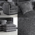 thumbnail image 3 of Modular Cloud Sofa With L-Shape  Sectional Sofa With Removeable Ottoman,Gray, 3 of 7