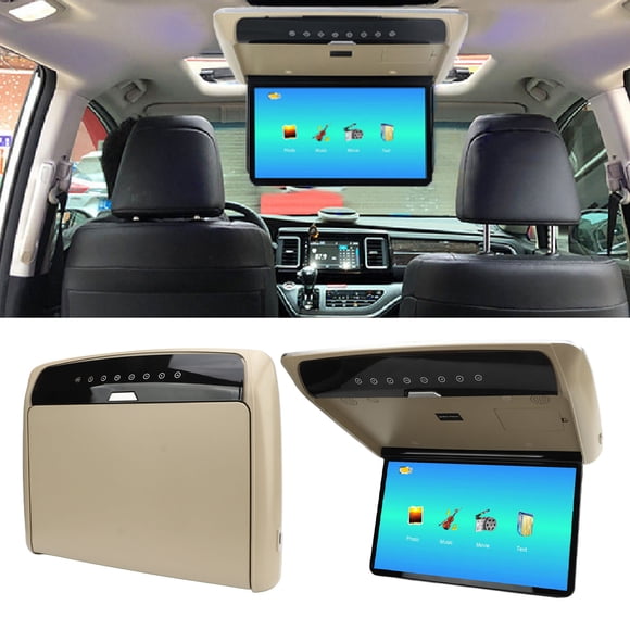 Car Roof Mounted Monitor HD Screen Ultra Thin Flip Down Multimedia Player for Large Vehicles