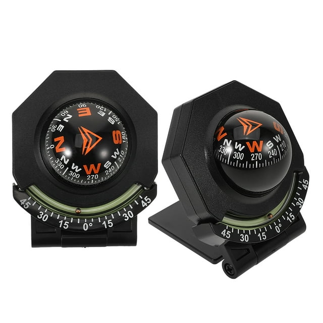 Miangastore 2 Pcs Boussole Auto avec Inclinomètre Surface Marine Boussole de Tableau de Bord Boussole Auto Boussole de Tableau de Bord Boussole de Voiture