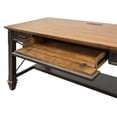thumbnail image 5 of Bowery Hill Wood Writing Desk Writing Table Office Desk in Black, 5 of 7
