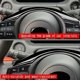 thumbnail image 3 of 2Pcs for Vezel -V 2021 2022 Interior Car Glossy Black Steering Wheel Panel Cover Trim Decoration Fr, 3 of 5