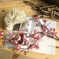 thumbnail image 3 of Xoxingysm Artificial Flowers Artificial Silk Fake Flowers Plum Floral Wedding Bouquet Party Decor Pk, One Artificial Plum Blossom and Peach Blossom in Light Pink, 3 of 3