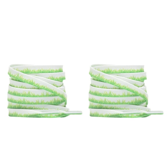 Colorful Print Shoelace Anti Slip Flat Polyester Shoelaces Colorful Shoe Laces Replacement For Sport Footwear Sneakers