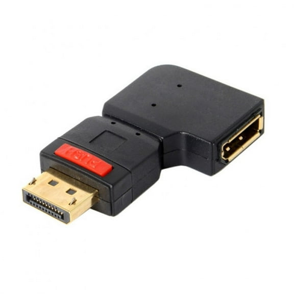 Chenyang CY Left Angled 90 Degree DisplayPort Male to Female Extension Adapter Standard DP Adapter