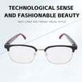thumbnail image 4 of Riousery Smart Translation Glasses Bluetooth 5.4 Support Over 100 Languages Built in Mic Anti Blue Light Half Frame G07-M1, 4 of 9