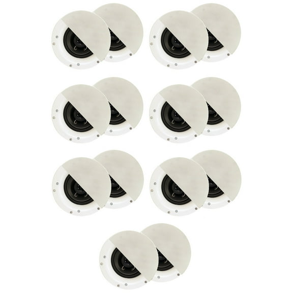 Acoustic Audio R192 Frameless In Ceiling / In Wall Speaker 7 Pair Pack 2 Way Home Theater Surround Speakers