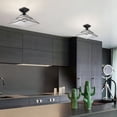 thumbnail image 3 of Golden Lighting Kepler 1-light Semi-Flush Mount in Matte Black, 3 of 8