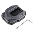thumbnail image 1 of Almohadilla de placa de soporte de motocicleta Unique Bargains 1 juego de aleación de aluminio para BMW C400GT 2023 con llave gris negro, 1 of 1