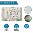 thumbnail image 6 of Easter Placemats Set of 12, Farmhouse Bunny Colorful Eggs Flowers Plants Placemats for Dining Table, Place Mats for Kitchen Tabletop, Waterproof Wipeable Dining Table Mats Set, 6 of 9