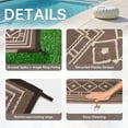 thumbnail image 5 of DEORAB 10'x14'Outdoor Rugs Waterproof Reversible Plastic Carpet Camping Patio Outside Mat,Coffee & Brown, 5 of 8