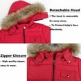 thumbnail image 4 of Kids Winter Hood Down Jacket Set,Puffer Jacket and Snow Pants 2 Piece Snowsuit Set for Boys Girls, 4 of 9