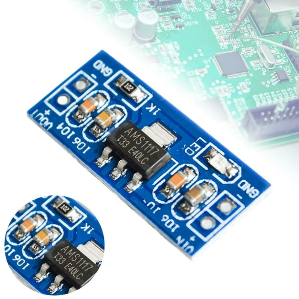 AMS1117 DC-DC Convertidor Reductor Módulo de Fuente de Alimentación Buck DC Útil para Kit de Bricolaje