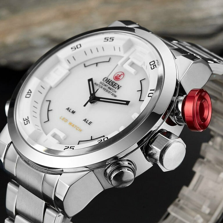 OHSEN udibili Stainless steel Men