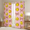 thumbnail image 2 of Erosebridal Pink Bow Softball Black Out Curtains, Cute Sport Curtains Pack of 2 (42x63 Each) for Girls and Boys, 2 of 6