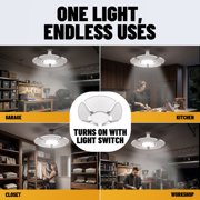 Bell + Howell Hex Bulb E26 LED Ultra Bright 6 Panel Light Bulb, Socket Light, Adjustable Shop Light Ceiling Light, No Wiring Needed, 60 Watts