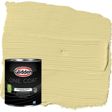 Glidden One Coat Interior Paint and Primer, Twinkle Toes / Yellow, 1 Quart, Eggshell