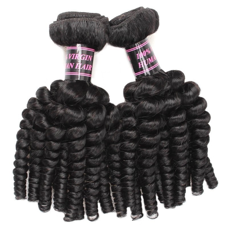 Allove Brazilian Afro Kinky Curly Hair 4 Bundles Virgin Hair