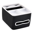 thumbnail image 1 of koolsoo Universal Car Armrest Storage Box Tissue Box Automotive Cup Holder Auto Interior black white, 1 of 9