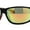 Black Red Orange Mirror, variant on Locs Mens Color Mirror Wrap Rectangle Gangster Sport Sunglasses Black Blue Mirror