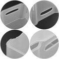 thumbnail image 3 of Organizador apilable de plástico para compartimiento de congelador y cesta de almacenamiento de refrigerador, mate transparente, 4 paquetes, 3 of 7