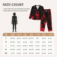 thumbnail image 4 of Pofeuu Black Panther Red Background Print Womens Pajamas Set Long Sleeve Sleepwear Button Down Nightwear Soft Pj Lounge Sets Button Down Pajamas Women-X-Large, 4 of 7