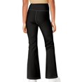 thumbnail image 3 of DISNIMO Black Halloween Girls Wide-Leg Pants Flare Leggings for Girls 12Y Crossover High Waisted Kids Bell Bottom Pants with Pockets for Yoga High Waisted Bell Bottoms for Dance Workout, 3 of 7