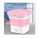 thumbnail image 2 of Mini Lavadora 8L Rosa Plegable Retractil Portatil Barril Ropa Ligera, 2 of 7