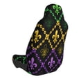 thumbnail image 2 of Fotbe Mardi Gra Geometric Funda para Asiento de Auto con Estampado – Impermeable y Antisudor – Ajuste Universal, Lavable a Máquina, Antideslizante (1 Pieza), 2 of 5