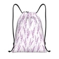 thumbnail image 1 of Saiise Lavender Flowers Pattern Sports Drawstring Backpack - String Swim Gym Bag with Wet Proof Pocket for Women&Men-Medium, 1 of 6