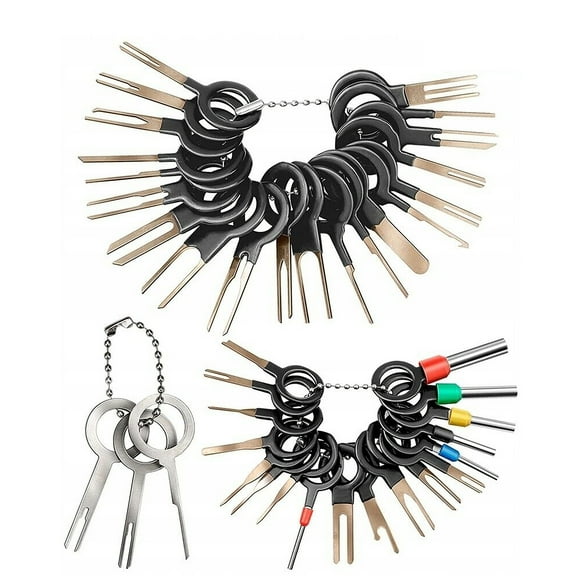 JacobsParts Terminal Pin Removal Tool Kit 41pcs Depinning Electrical Connector Pin Extractor Tool Set Wire Terminal Release for Automotive Car Household Devices