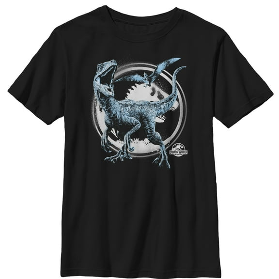 Boy's Jurassic World: Fallen Kingdom Dinosaur Battle Graphic Tee Black Large