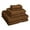 Chocolate, variant on Premium Egyptian Cotton Highly Absorbent Assorted 6-Piece Plush Towel Set - 30" x 55", 20" x 30", 13" x 13"
