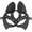 A001- Black, variant on Punk Mask Gothic Studded Fox Mask 7 Inch Adult Masquerade Mask Accessory for Masquerade Party Rave Event Halloween, 1 Pack