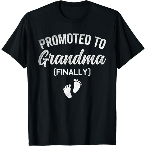 Promoted To Grandma Finally 2024 Baby Announcement Pregnancy T-Shirt