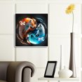 thumbnail image 3 of Pintura de diamante 5D DIY Taladro redondo completo Tai Chi Fox Kit Decoración de arte (A6525), 3 of 9