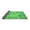 thumbnail image 2 of Ahgly Company Indoor Rectangle Patchwork Emerald Green Transitional Area Rugs, 8' x 10', 2 of 4