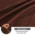 thumbnail image 2 of Chair Covers for Dining Room,Stretchy Chair Slipcovers with Skirt Removable Washable Anti-Dust Jacquard Parsons Chair Protector for Wedding Party Banquet Decor-8 Pcs-Brown, 2 of 8