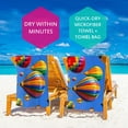 thumbnail image 4 of Orinice Quick Dry Bath Towel Ultra-Fine Fiber Beach Towel 27.5x55in Tropical Print for Rapid Drying and Versatile Usage 55x27.5in, 4 of 7