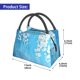 thumbnail image 2 of Fotbe Hanging Orchids Floral Blue Bolsa Térmica Portátil con Estampado, Bolsa de Entrega de Alimentos Aislada, Bolsa Reutilizable de Gran Capacidad para Comidas y Supermercado, 2 of 6