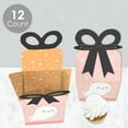 thumbnail image 3 of Big Dot of Happiness Pastel Halloween - Square Favor Gift Boxes - Pink Pumpkin Party Bow Boxes - Set of 12, 3 of 8