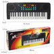 thumbnail image 5 of Juguete educativo de educación temprana para niños con micrófono, órgano electrónico de 37 teclas, simulación de enseñanza de música para niñas, piano, iluminación, 5 of 6
